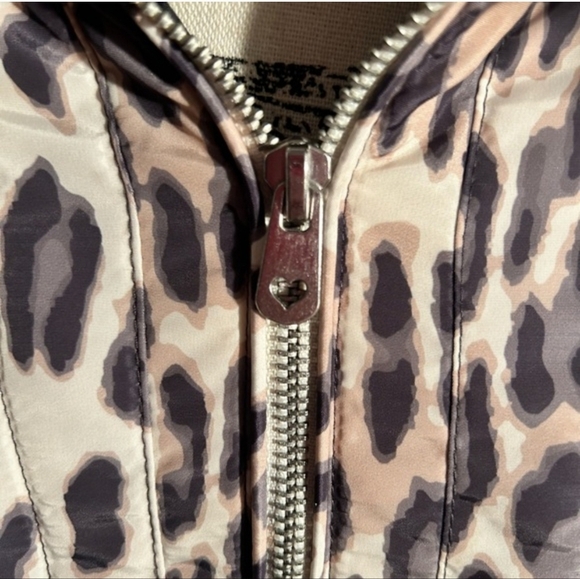 ❄️❄️ Venus Peplum Leopard Puffer Coat Fit And Flare 2x W/Pockets Faux Fur - Picture 13 of 13